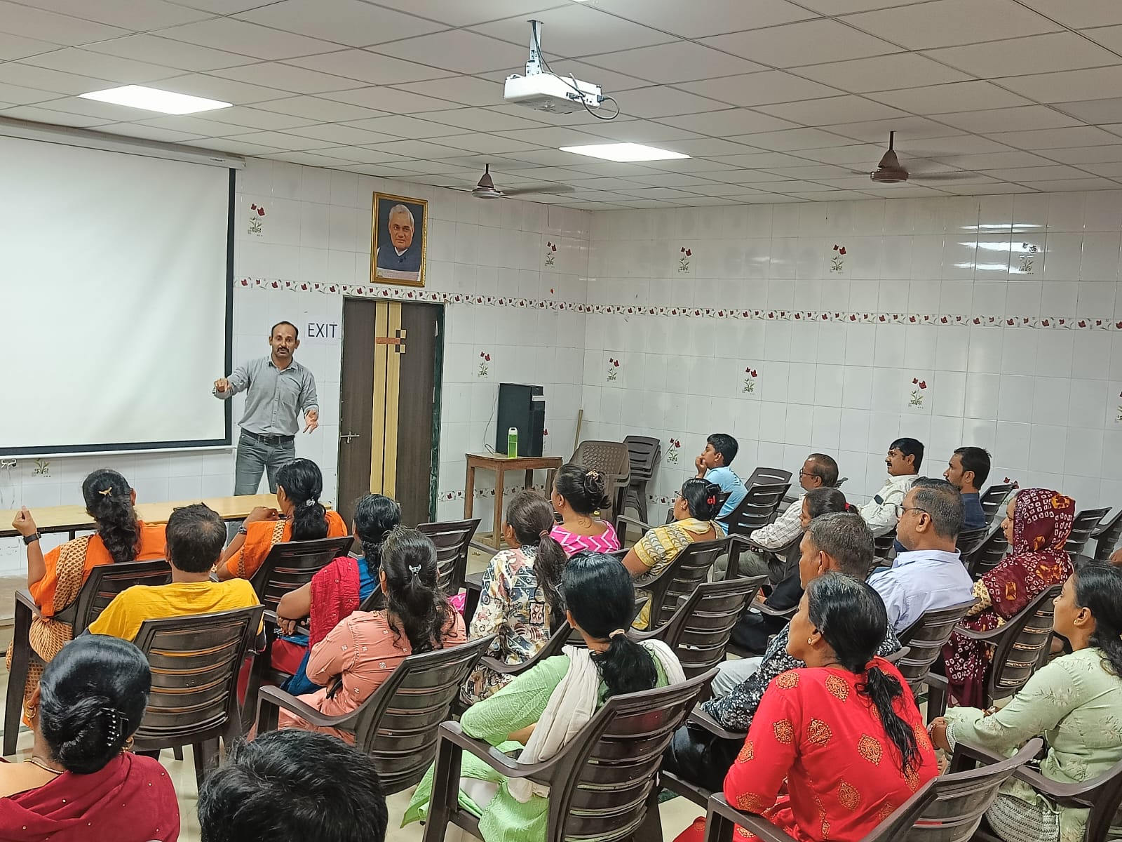 Workshop at school auditorium
